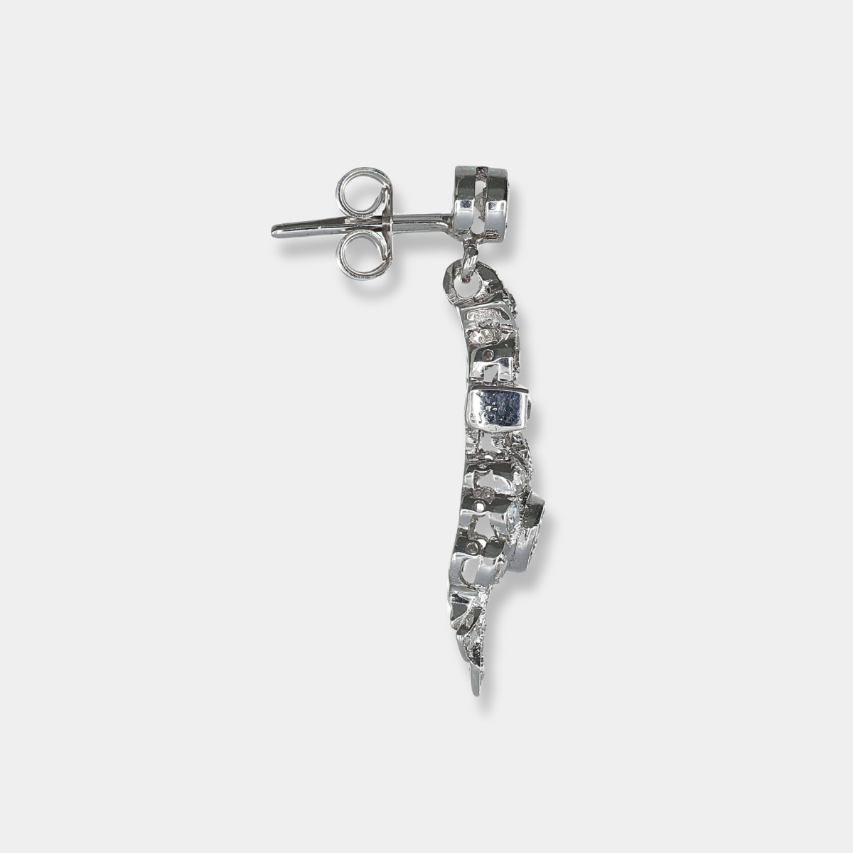 Orecchini in oro bianco 18 Kt con diamanti